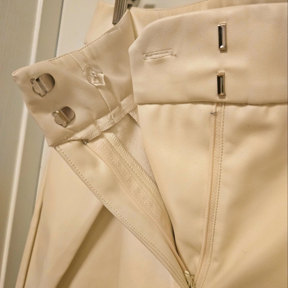 Cream Wide-Leg Pants GABRIELLE UNION - Picture 3 of 8